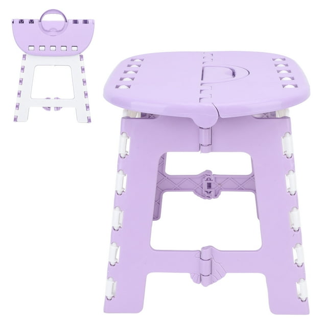 Folding Step Stool, 9 Inch Step Stool, 300 Lb Capacity PlasticFolding Step Ladder Folding Fishing Stool Kid Stool Child Household Plastic Small Bench