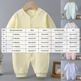 thumbnail image 4 of CAUYDY Baby Girl Gift Newborn Sleepers Preemie Clothing Fall Winter Long Sleeve Romper Infant Girls Pajamas Toddler One-Pieces 0 3 6 9 Months 1T 2T Sizes 4-8 Months,Yellow, 4 of 6