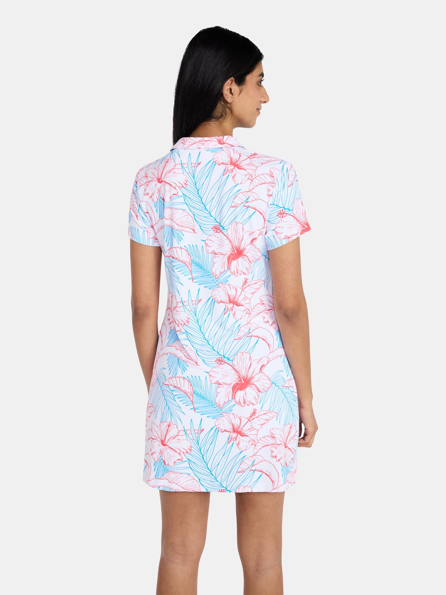 Birdie Bound Women's Anjie Golf Polo Dress with Bike Shorts Set, 2-Piece, Sizes XS-XXL