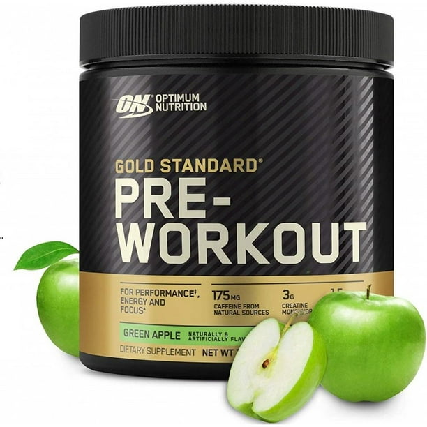 Optimum Nutrition Gold Standard Pre Workout Powder Green Apple 30 Servings Walmart Com