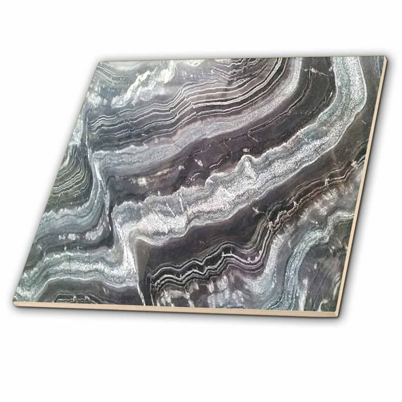 3dRose, Image of Rivers Of Maroon And Gray Granite, 6 Inch Ceramic Tile