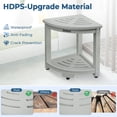 thumbnail image 2 of Taburete de ducha KingPavonini Corner HDPS impermeable con almacenamiento, 2 of 8