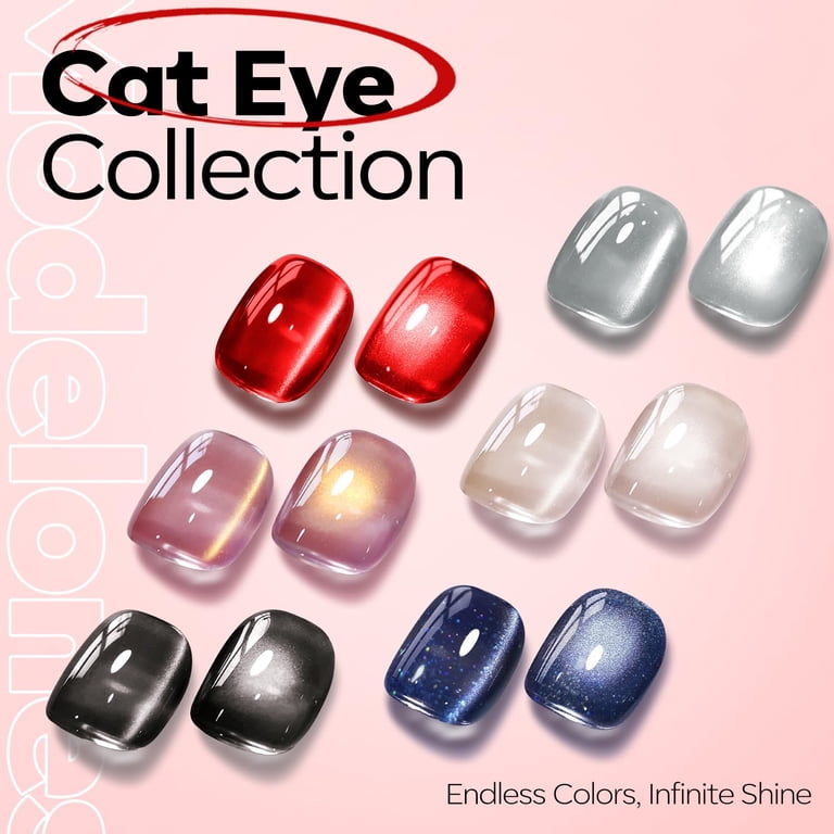 Modelones Cat Eye Gel Polish, Red, 15 ml photo 7