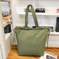 thumbnail image 1 of Bolso de nylon bolso de mano de hombro grande para mujeres verde, 1 of 7