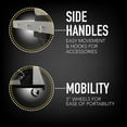 thumbnail image 5 of Permasteel 3-Burner Gas Grill, Compact Propane Grill, Outdoor BBQ, Foldable Side Tables, Black, 5 of 5
