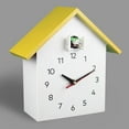 thumbnail image 4 of Cuckoo Wall Clock, Natural Bird Voices Or Cuckoo Call, Birdhouse Clock Pendulum, Yellow, 4 of 8