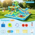 thumbnail image 7 of Veeboto Bounce House for 3-12 Years, Inflatable Water Slide with Climbing Wall, Ball Pool, Water Guns, Basketball Hoop, Ring Toss Game, Indoor/Outdoor Dinosaur-Themed Kids Bouncy Castle with Blower, 7 of 7