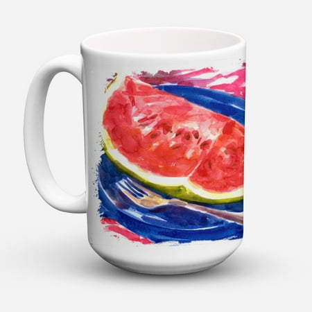 

Carolines Treasures 6028CM15 Watermelon Coffee Mug 15 oz 15 ounce multicolor