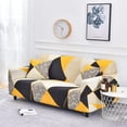 thumbnail image 1 of Housse de Sofa Géométrique 1/2/3/4 Places en Spandex Extensible en L Housses de Sofa Housses de Chaise Longue Housses de Canapé Protège-Meubles Étui, 1 of 7