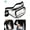 Black, variant on Clear Fanny Pack Waterproof Cute Waist Bag Stadium Approved Clear Purse Transparent Adjustable Belt Bag for Women Men (Black)