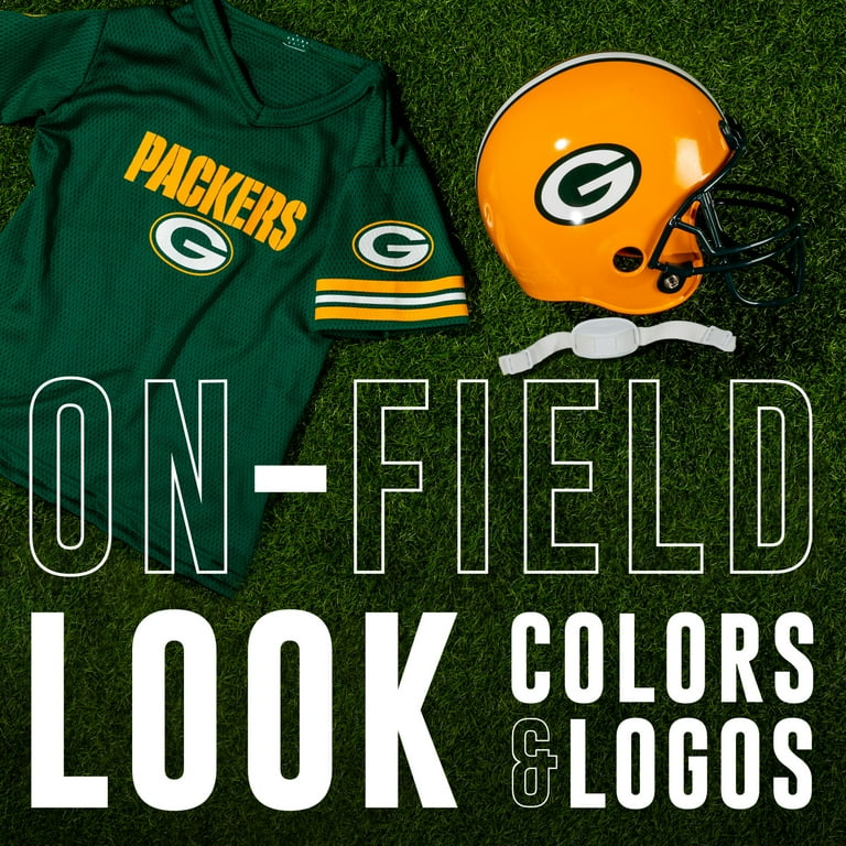 Franklin Sports Green Bay Packers Kids NFL Uniform Set - Youth NFL Team  Jersey, Helmet + Apparel Costume - Official NFL Gear -Youth Medium -  Walmart.com
