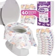 thumbnail image 1 of Fundas Desechables para Asiento de Inodoros Impermeables XL Unicornios para Niños y Adultos, 1 of 6