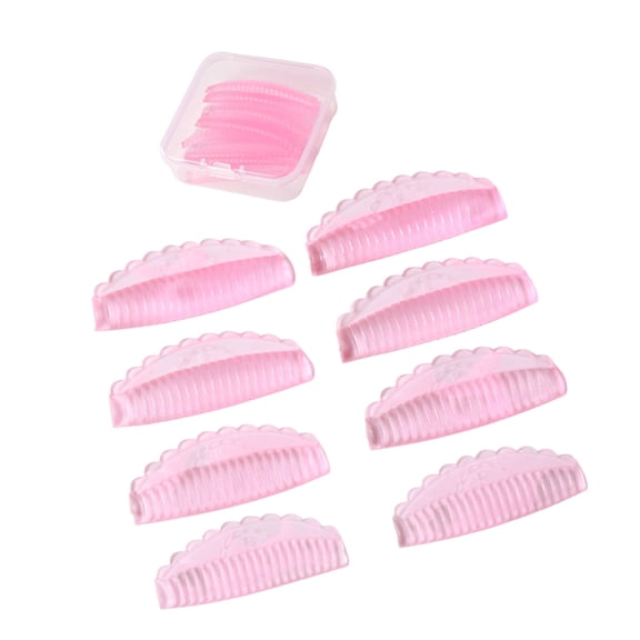 4 Pairs Silicone Eyelash Perm Pads Skin Safe Reusable Portable for Travel Salon Use