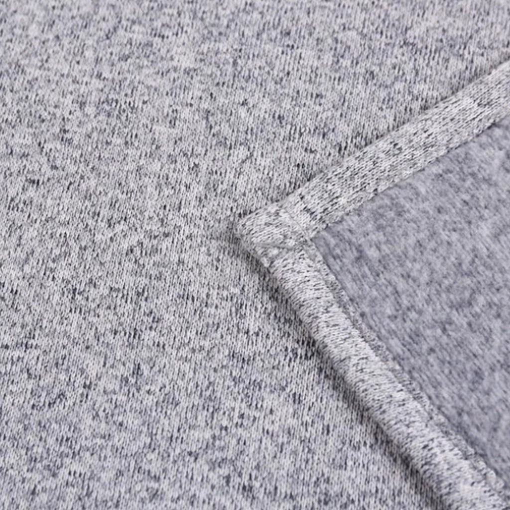 Machine Washable Breathable Gray Blanket for Sofa Bed Camping and Living Space