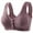Purple, variant on MEICHEN Women's Fashion Front Closure Anti Sagging Daisy Bras Cotton Wireless Underwear Womens No SHow Bralettes