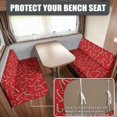 thumbnail image 2 of Yuyamidu Candy Canes RV Dinette Cushion Covers Christmas Camper Couch Covers for Sofa Replacement Camper Cushion Covers Booth Seats Red RV Decor Accessories, 2 of 7