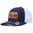 thumbnail image 3 of Vergiac Hunting Themed Leather Patch Trucker Hat, Men Adjustable Breathable Mesh Baseball Cap for Outdoor Travel Daily Casual Outfits, 3 of 6