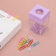 thumbnail image 5 of Soporte de clip de papel magnético Uxcell, organizador de clips de papel de gran capacidad para escritorio, púrpura, 5 of 6