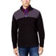 thumbnail image 1 of Club Room Mens Quarter Zip Pullover Sweater, Negro, Grande, 1 of 1