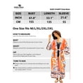 thumbnail image 6 of Edolynsa Women's Boho Printed Kimonos Lightweight Swimsuit Cover ups Plus Size Bathing Suit Coverups Beach Outfits, 6 of 8