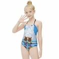 thumbnail image 6 of Animal Crossing Girls One Piece Swimsuits Quick Dry Bathing Suit Swimwear Swimming Suit 8-10Y(130cm), 6 of 8
