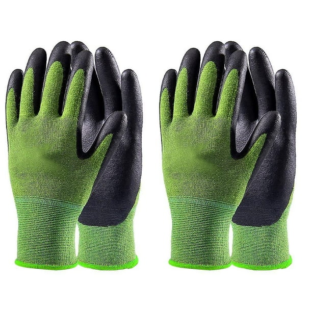 2 pares de guantes de jardinería para hombre y mujer, guantes de trabajo, guantes de jardín, trabajador, jardinero, conductor