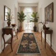 thumbnail image 5 of GENIMO 5'x7' Animal Print Area Rug for Living Room, Machine Washable Non Slip Low Pile Rug for Bedroom Dining Room, Smoky Green, 5 of 7