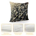 thumbnail image 4 of Chilfamy Cubes Triangles Abstract Throw Pillow Covers Couch Pillowcases Cushion for Home Decor Printed on Both Sides 1PC 22x22in, 4 of 5
