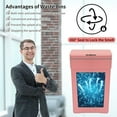 thumbnail image 6 of BIQWBIC 13 Gallon Plastic Automatic Trash Can,Motion Sensor Kitchen Trash Can,Pink, 6 of 8
