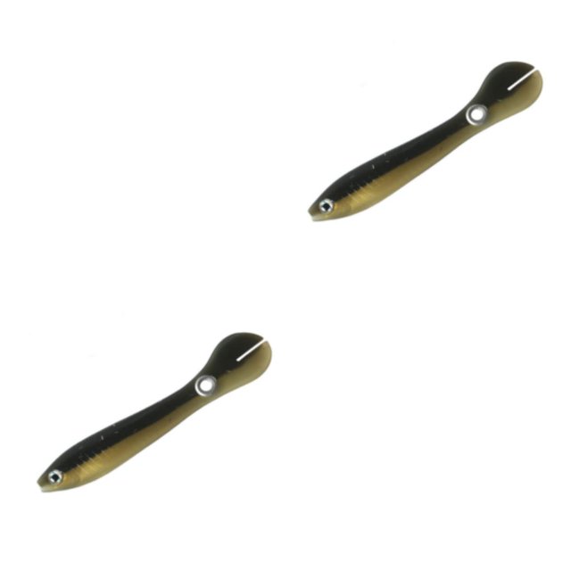 Wosthever Cebo biónico Señuelos artificiales Aparejos de pesca Multipropósito Color brillante Multicolor Colorido Ahorro de espacio Cebos de tres 7cm 2Conjunto