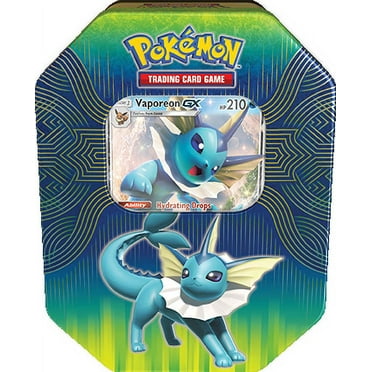 Pokémon Elemental Power Tin - Vaporeon GX - Evolutions of Eevee Trading Card Game