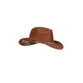 thumbnail image 2 of Glitter Rhinestone Cowboy Hat for Kids Wide Brim Suede Star Western Cowgirl Hat for Party Costume Dress Up,One Size, 2 of 5