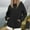 Black, variant on Women's Waterproof Windbreaker Jacket with Hood - Packable Raincoat for Outdoor Activities