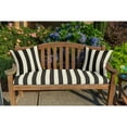 thumbnail image 3 of Casual Cushion Stripe Sunbrella Fabric 1-Piece Indoor/Outdoor Square Throw Pillow, 20"W x 20"L, Maxim Classic, 3 of 3