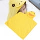 thumbnail image 5 of Albornoz bebé gruesa cara del baño del bebé con capucha toalla de dibujos animados Animal infantil de la felpa WashclothYellow, 5 of 8