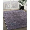 thumbnail image 3 of Ahgly Company Machine Washable Indoor Rectangle Industrial Modern Plum Purple Area Rugs, 3' x 5', 3 of 7