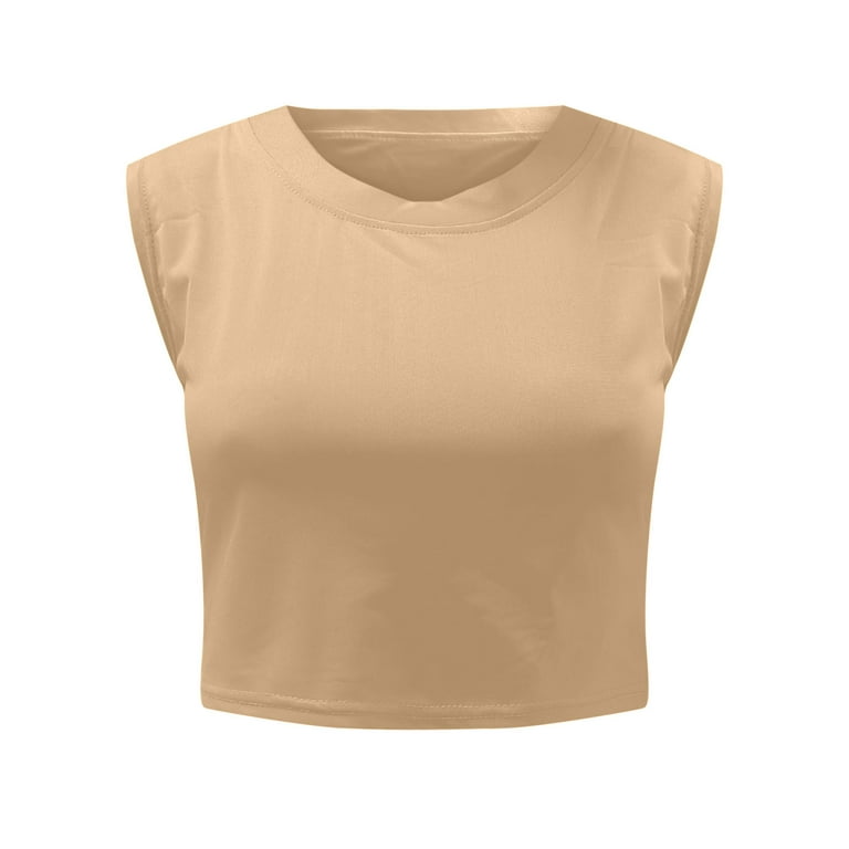 ADREAMLY Workout Tank Top Sleeveless Sports Shirt Loose Crop
