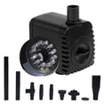 thumbnail image 1 of Submersible Water Pump with 12 LED Light 15W Ultra-quiet IP68 Waterproof for Aquarium Fish Tank Fountain, 1 of 7