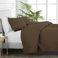 thumbnail image 3 of Bare Home 3 Piece Soft Lightweight Coverlet Set, King, Cocoa, 3 of 5