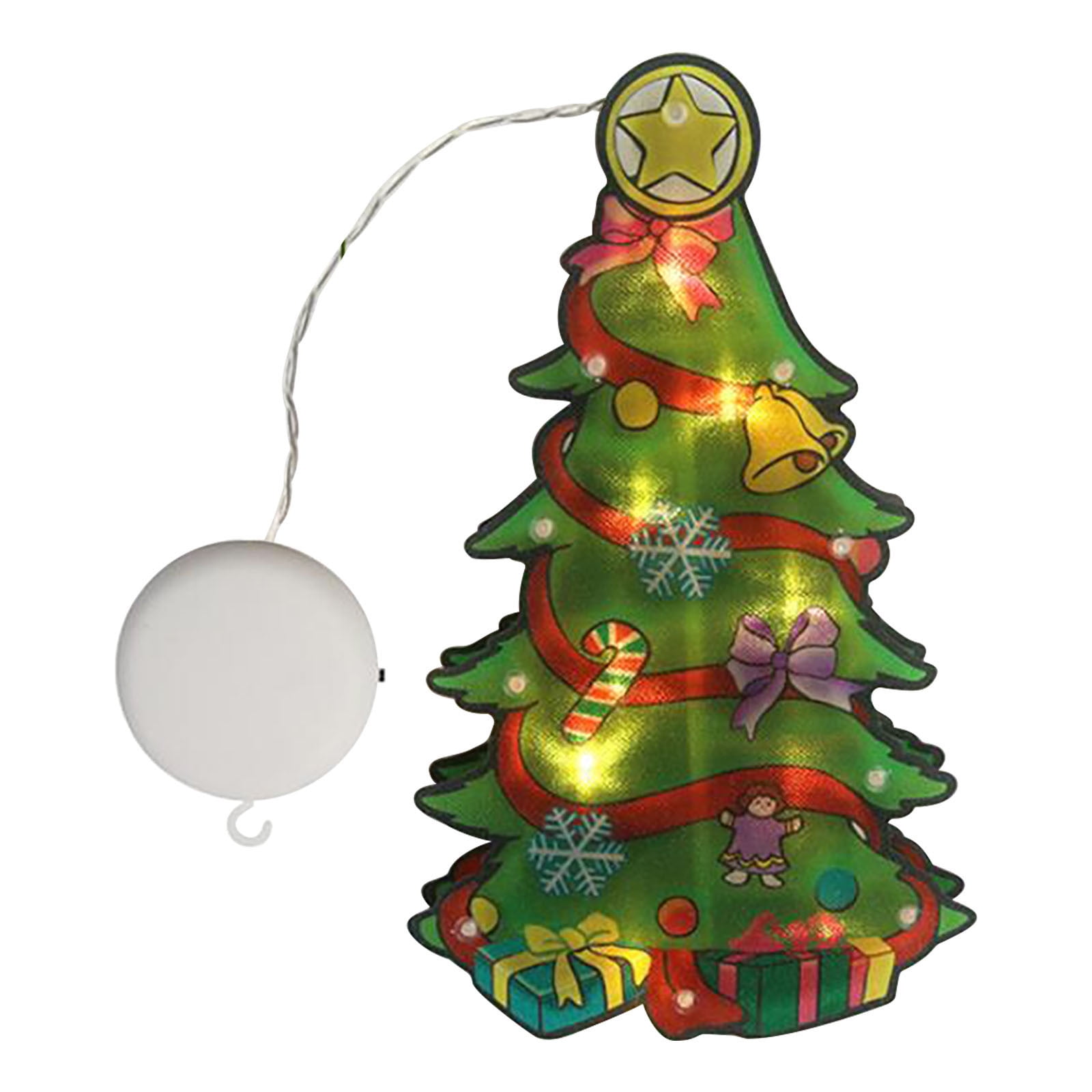 OAVQHLG3B Lighted Christmas Window Silhouette Decorations Christmas