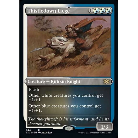 MtG Double Masters 2022 Rare Thistledown Liege (Etched Foil-Only Cards) #544