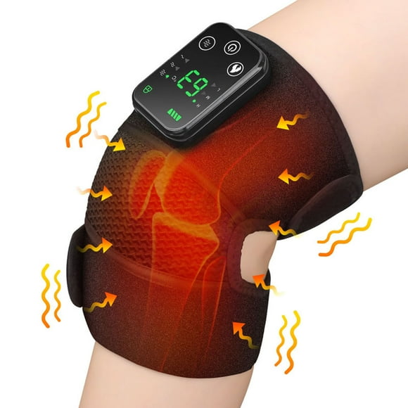 Hiroke Genouillère Chauffante Rechargeable, Attelle Chauffante pour Genou, Soulagement de la Douleur aux Jambes et aux Épaules pour Femmes et Hommes
