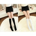 thumbnail image 2 of Raindrops Women Thigh High Socks Comfortable High Leg Stocking for Cosplay Dressing Up (White), 2 of 6