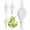 White, variant on 4 Pack Plant Hook Pulley, Retractable Plant Hanger Easy Reach Hanging Flower Basket for Garden Baskets Pots and Birds Feeder Hang High up and Pull Down to Water Or Feed