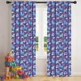 thumbnail image 5 of Blackout Kids Curtains,Purple Cartoon Horse Rainbow Pattern Childrens Insulated Curtains Set Of 2,Bedroom Essentials,Toddler Room Decor 42"x84", 5 of 5