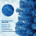 thumbnail image 5 of Patiojoy 6FT Blue Tinsel Artificial Pencil Christmas Tree w/ Sturdy Metal Stand Seasonal Holiday Decoration for Home, Party, 5 of 8
