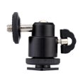 thumbnail image 3 of Amdohai Andoer Aluminium Alloy Mini Ball Head 1/4" Mount with Flash Shoe for DSLR SLR DC Camera Mini DV Monitor etc, 3 of 9