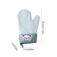 thumbnail image 2 of Single Silicone Oven Mitt, Heat Resistant Kitchen Glove for Baking, Grilling, BBQ, Microwave, Non Slip Grip, Thickened Insulation Protection for Hot Pots Pans, Dishwasher Safe, 2 of 6