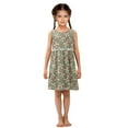 thumbnail image 6 of Girls Dress Red White Striped Bow Sleeveless Dress for Girls Hem A-Line Casual Sundress, 6 of 7
