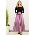 thumbnail image 3 of Falda larga vinipiel con abertura frontal Violeta Grande, 3 of 4